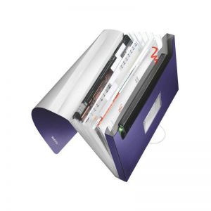 Teczka harmonijkowa Leitz A4/6 przegródek Style, Fioletowa
